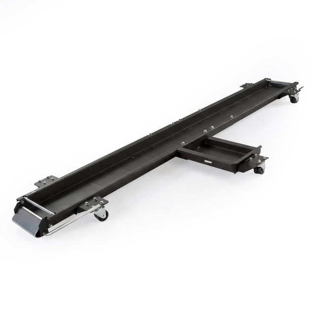 Black Widow Motorcycle Dolly with Front and Rear Gates for Loading and Unloading