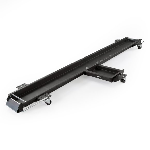 Black Widow Motorcycle Dolly with Front and Rear Gates for Loading and Unloading