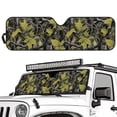 thumbnail image 2 of Uorisanigo Windshield Sun Shade, Front Window Sun Shade, Green Camo Hunting Sunvisor Heat Shield for Jeep, Windshield Cover,Sunshade for Jeep Wrangler TJ JK JL &Gladiator JT 2/4 Door, 1Pc, 2 of 7