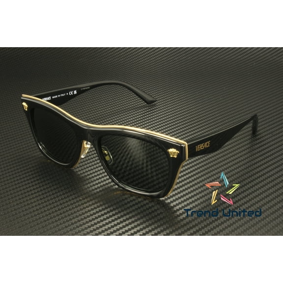 VERSACE VE2272 GB1 87 Black Dark Grey 53 mm Men's Sunglasses