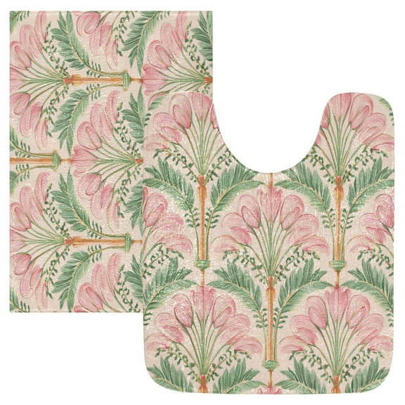 IAUYY 24x16 Inch Bath Mat Thick Soft Plush Shower Mat TPR Backing Material Non Slip Bath Mats for Bathroom for Tub Shower Hotel Seamless Stitched Artwork