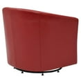 thumbnail image 6 of Pemberly Row Modern 17.5" Bonded Leather Swivel Chair in Red, 6 of 8