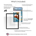 thumbnail image 3 of Comic Book Frame Wall Display with Mat for 3 CGC, CBCS OR PGX Graded Comics - Black Comic Frame for 8.125x13 Comics, 3 of 5