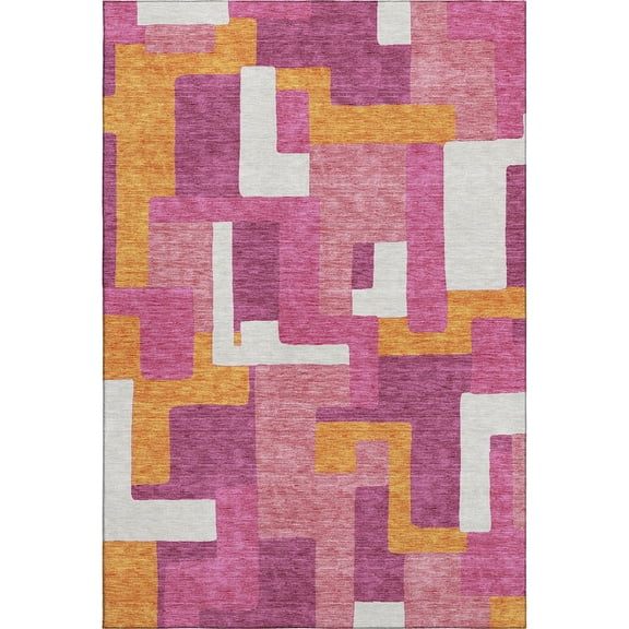 Dalyn Rugs Premium Machine Washable Mayfield AMF955 Pink 9' x 12' Rug
