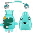 thumbnail image 4 of Mochila para Bebé con Cuerda Antipérdida, Arnés Infantil 2 en 1 con Mochila y Muñequeras Antipérdida para Niños y Niñas (Dinosaurio-Verde), 4 of 4