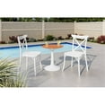 thumbnail image 2 of Strata Furniture 2 Xenia Polypropylene Chairs & Sprout Table in White/Orange, 2 of 2