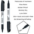 Permanent Markers,Shuttle Art 30 Pack Black Permanent Marker set,Fine