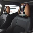 thumbnail image 2 of Boston Terrier Funda Protectora Universal para Reposacabezas de Coche, Funda Elástica para Reposacabezas de Asiento de Auto, Funda de Tela Antipolvo, Accesorios de Interior 2 Piezas, 2 of 6