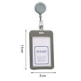 thumbnail image 5 of opvise Aluminium Alloy Staff Badge Holder Secure ID Card Case Fade-resistant Work Badge for Work Permits Certificates Grey A, 5 of 7