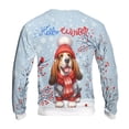 thumbnail image 2 of Hello Winter Basset Hound Smiling in Red Scarf Hat Welcome Christmas All Over Print 3D Sweatshirt Unisex Merch Bassets Dog Breed Lovers Gifts Idea - 00017, 2 of 6