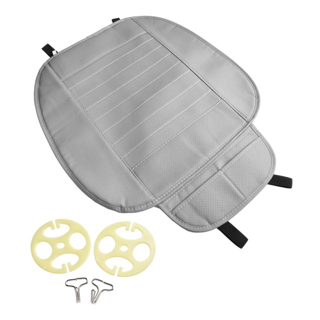 Yimiti Car Front Seat Cover Breathable Pu Leather Pad Mat Auto Chair Cushion,Gray