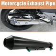 thumbnail image 3 of Motorcycle Exhaust 1.42'' Inlet Motorcycle Exhaust Muffler Pipe Motorbike Exhaust Muffler Black, 3 of 6