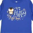 thumbnail image 4 of Inktastic Happy New Year with Cute Penguin Boys or Girls Long Sleeve Toddler T-Shirt, 4 of 5