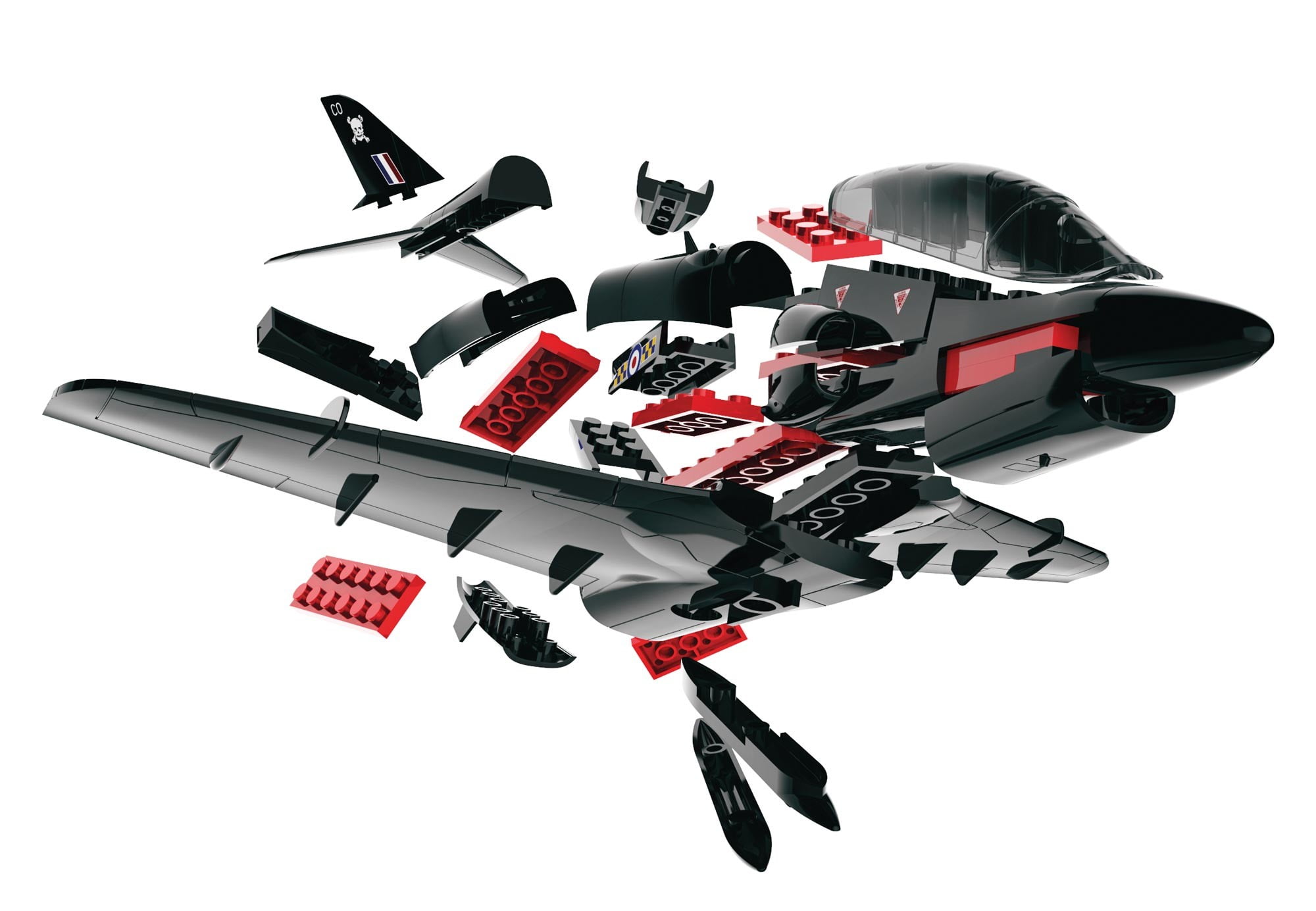 Airfix Quickbuild Bae Hawk Airplane Brick Building Model Kit