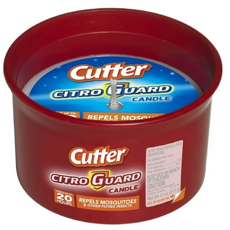 Cutter Citro Guard Citronella Candle, Red, 11-Ounce