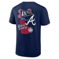 thumbnail image 3 of Men's  Navy Atlanta Braves Split Zone T-Shirt, 3 of 3