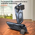 thumbnail image 6 of ELEHOLD Magnetic Case for iPhone 14, Military Grade Shockproof Rugged Case Built-in Metal Camera Cover with Stand,Navyblue, 6 of 6