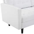 thumbnail image 5 of Modway Exalt Fabric Upholstered Tufted Sofa in White & Black, 5 of 7
