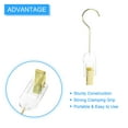 thumbnail image 4 of Unique Bargains 2Pack Alliage Multipurpose Pendaison Clips Pince à Linge de Séchage Portable, 305mm Or, 4 of 6