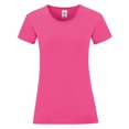 thumbnail image 1 of Fruit Of The Loom - Camiseta Icónica para mujer señora (Rosa Fucsia), 1 of 3