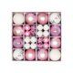 thumbnail image 4 of 44 bolas navideñas colgantes para decoración navideña, bolas decorativas a granel Rosa y blanco, 4 of 9