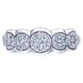 thumbnail image 5 of Arista 1/2 Carat T.W Round Lab Grown Diamond Women's Five Cluster Wedding Ring in Sterling Silver (I, SI), 5 of 6