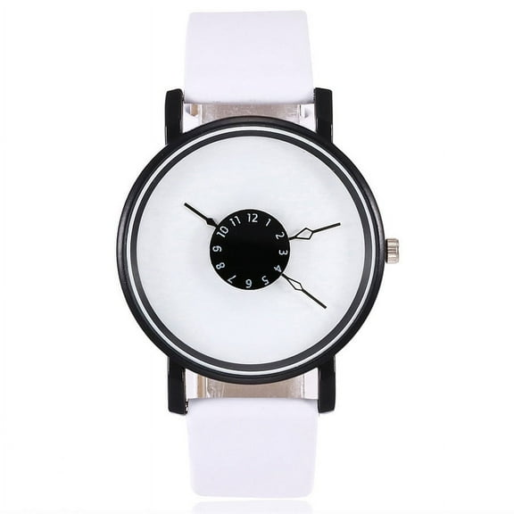 EQWLJWE vansvar Women's Casual Quartz Leather Band Newv Strap Watch Analog Wrist Watch Women's Watches Holiday Clearance
