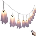 thumbnail image 5 of Boovnll Halloween Lights, 8.3Ft 10 LED Ghost Waterproof String Light Battery Operated Halloween Lights Outdoor Indoor Yard Garden Party Decor, Halloween Decorations, 5 of 9