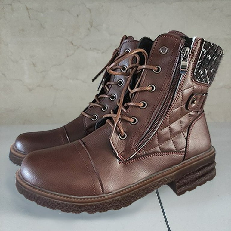 Vintage heeled deals combat boots