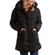 thumbnail image 1 of Chaqueta acolchada Steve Madden, larga y pesada, negra, para mujer, 1 of 7