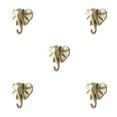 thumbnail image 3 of Wweixi Coat Hooks Easy To Install And Wide Application For Added In Daily Life gold(elephant) 5Set, 3 of 6