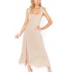 thumbnail image 3 of Vestido sin mangas para mujer, con cordones, tirantes en los hombros, dobladillo con volantes, cintura alta, cinturón, aberturas laterales, vestido de verano, 3 of 4
