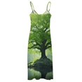 thumbnail image 4 of Tree with Life Sleeveless Dress Woman Fashion Long Dresses Women's Summer Suit Dress Summer 2025 Women, 4 of 6