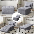 thumbnail image 2 of 4 in 1 Convertible Sofa Bed Chair Multi-Function Modern Folding Ottoman Sofa Bed Sleeper Chair Bed - Folding Convertible Couch Chair Ottoman Bed with Adjustable Sleeper for Small Space Apartment, 2 of 9