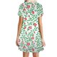 thumbnail image 3 of Mini vestido de playa con estampado floral de manga corta y cuello redondo bohemio informal sexy de verano para mujer Pompotops  hdfakjf2413, 3 of 4