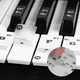 thumbnail image 2 of Etiqueta engomada del piano de 88 teclas Adepaton blanco y negro, 2 of 5