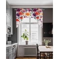 thumbnail image 3 of Flowers Swag Valances for Windows, Small Curtains Drapes, Spring Watercolor Modern Aesthetics Blossom Kitchen Window Curtains Over Sink Window Treatment Valance for Bedroom/Bathroom 56"x36", 3 of 5