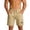 Khaki, variant on Mens Workout Running Shorts Inseam, Quick Dry Nylon Spandex Casual Athletic Shorts with Pockets, Khaki,Size XL