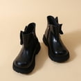 thumbnail image 6 of BRGZLK Kids Girls Princess Dress Boots 2026 Fashion Cute Pearl Bowknot Non-Slip Booties Casual Comfortable Outdoor Ankle Boots with Zipper, Birthday Wedding Shoes Black 9-9.5 Years, 6 of 9