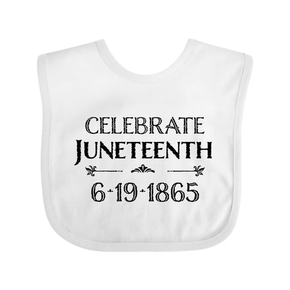 Inktastic Celebrate Juneteenth Boys or Girls Baby Bib