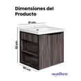 thumbnail image 4 of Mueble Para Baño Mueblana Roma Incluye Lavabo Gabinete Para Lavabo Color Gris, 4 of 6