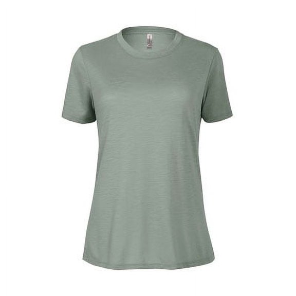 Delta Platinum Ladies Slub Short Sleeve Crew Neck Tee