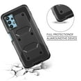 thumbnail image 3 of FIEWESEY for Samsung Galaxy A32 Case,Heavy Duty High Impact Resistant Armor Holster Defender Case with Kickstand+Swivel Belt Clip Holster Built-in Screen Protector for Samsung Galaxy A32(Black), 3 of 7