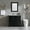 Black, variant on Walsport 36" Luxurious Bathroom Vanity with Sink,Mirror Combo Set, Undermount Ceramic Sink w/Thickened Wood, Faucet, Painted Surface, Mirror, Grey