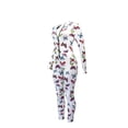 thumbnail image 4 of One opening Female Long Sleeve Bodysuit, Butterfly Printed Zipper Closure Jumpsuit, 4 of 5
