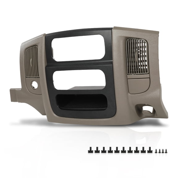 CROSSDESIGN Center Dash Radio Bezel Trim Panel Fit for Dodge Ram 1500 2500 2002-2005
