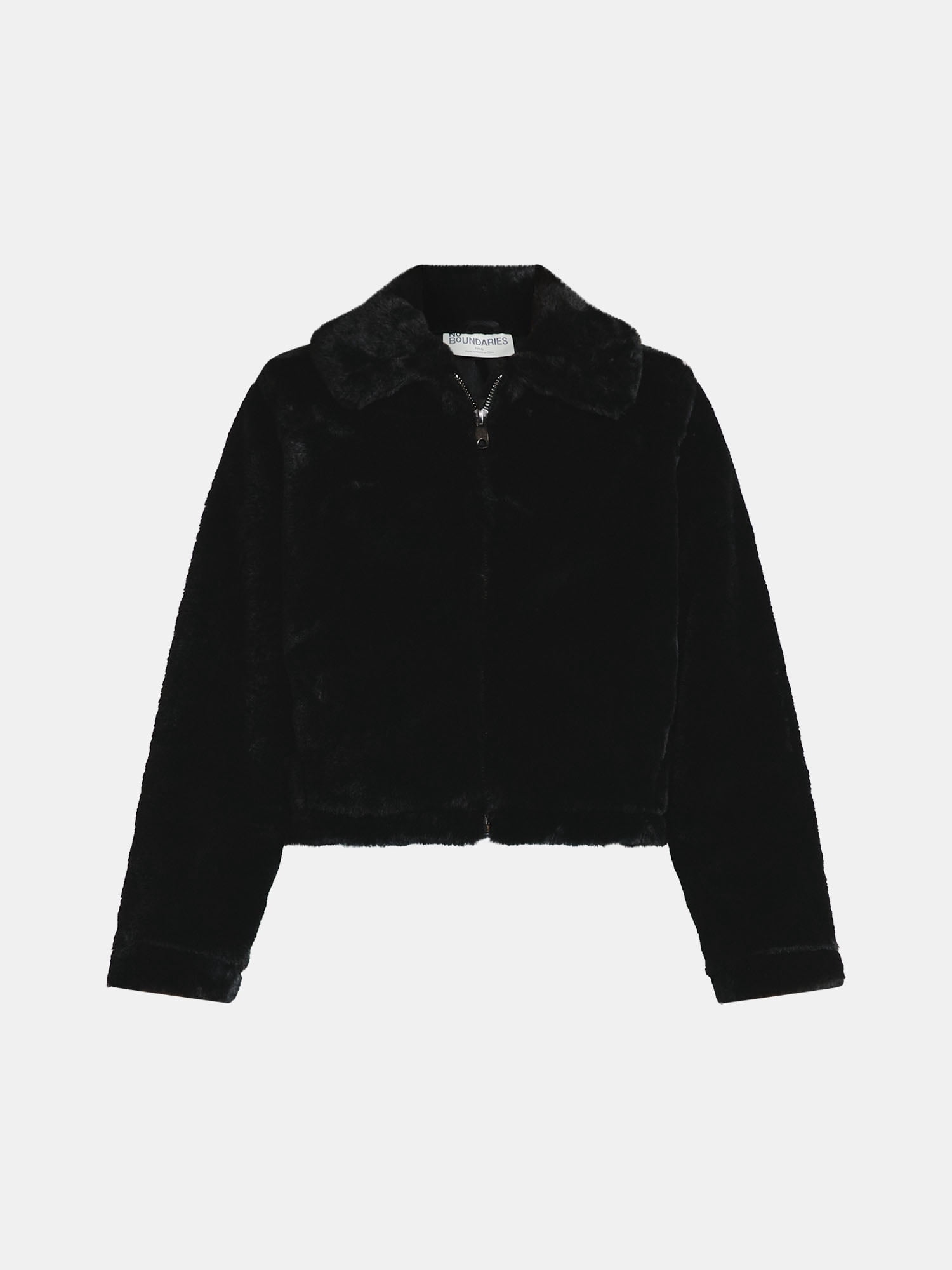 No Boundaries Faux Fur Jacket, Women's