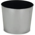 thumbnail image 2 of Cheungs PP-102SV 7 in. Round Tapered Recycled Plastic Planter, Silver, 2 of 5