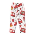 thumbnail image 5 of Daiia Fire Truck Women's Sleep Pant with Pockets and Drawstring,Pajama Pants-Medium, 5 of 9
