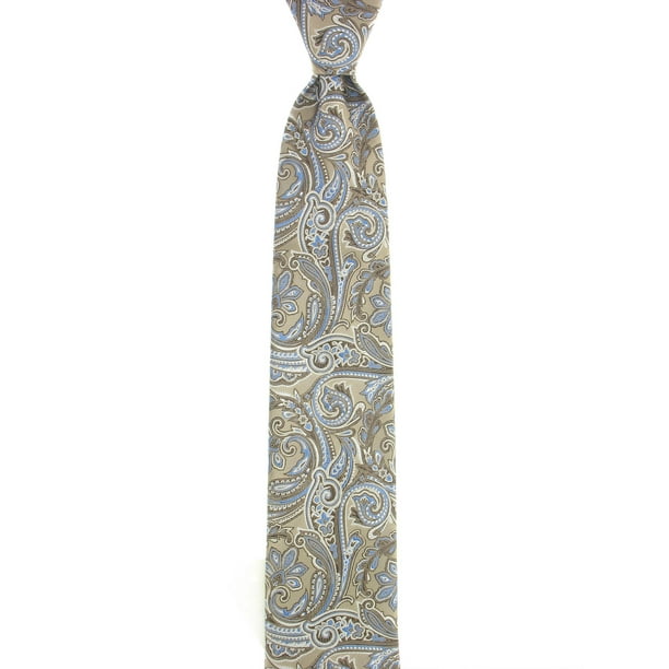 Geoffrey Beene Men's Taupe Paisley Tie